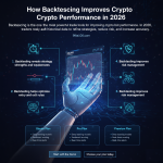 AI crypto bot running backtesting simulations on historical charts and performance metrics in 2026