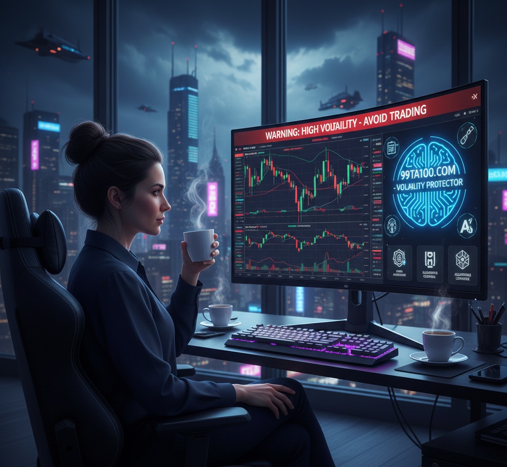 Crypto trader managing risk during high-volatility market events on a modern exchange dashboard in 2026