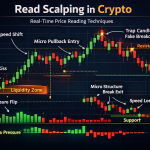 Crypto read scalping chart showing real-time price behavior and order flow pressure