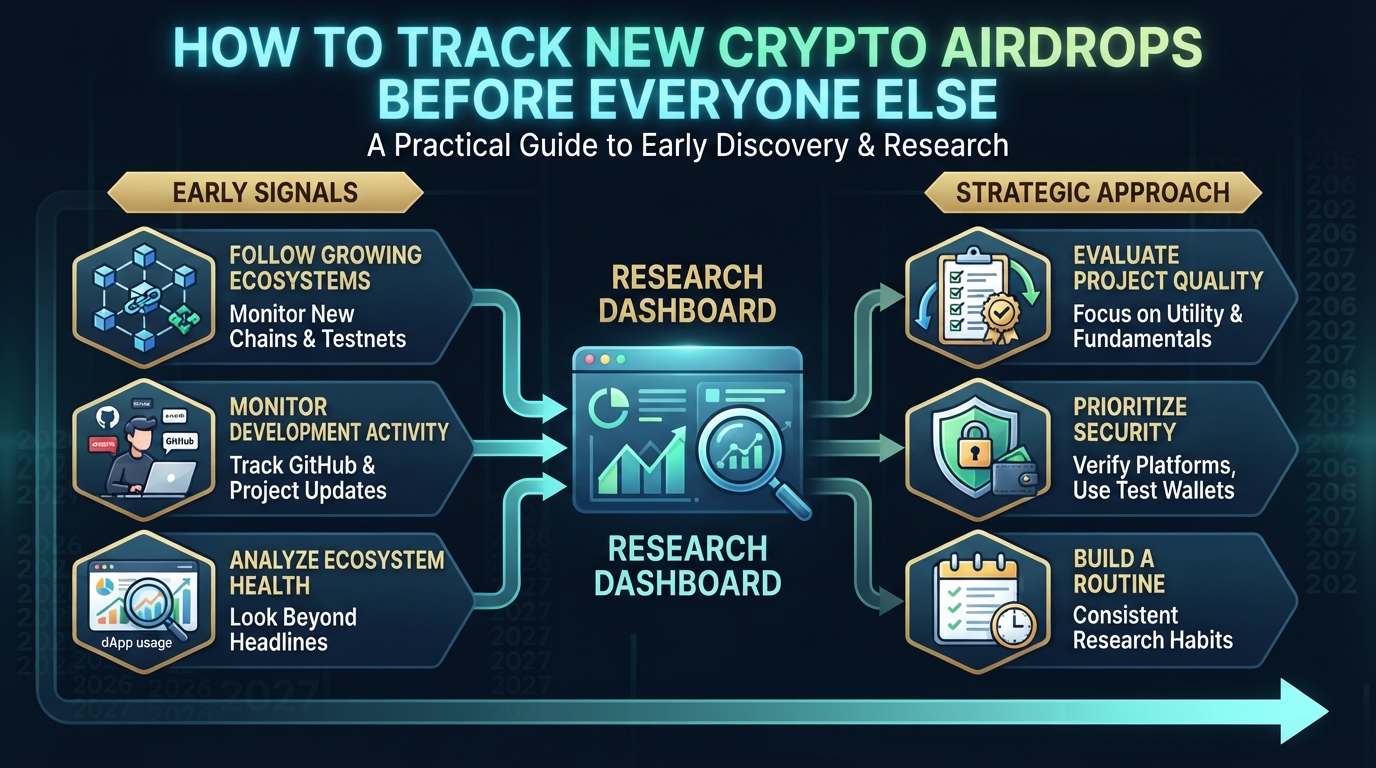 Learn how experienced crypto users discover new airdrops early, evaluate opportunities, avoid scams, and stay ahead of blockchain rewards.